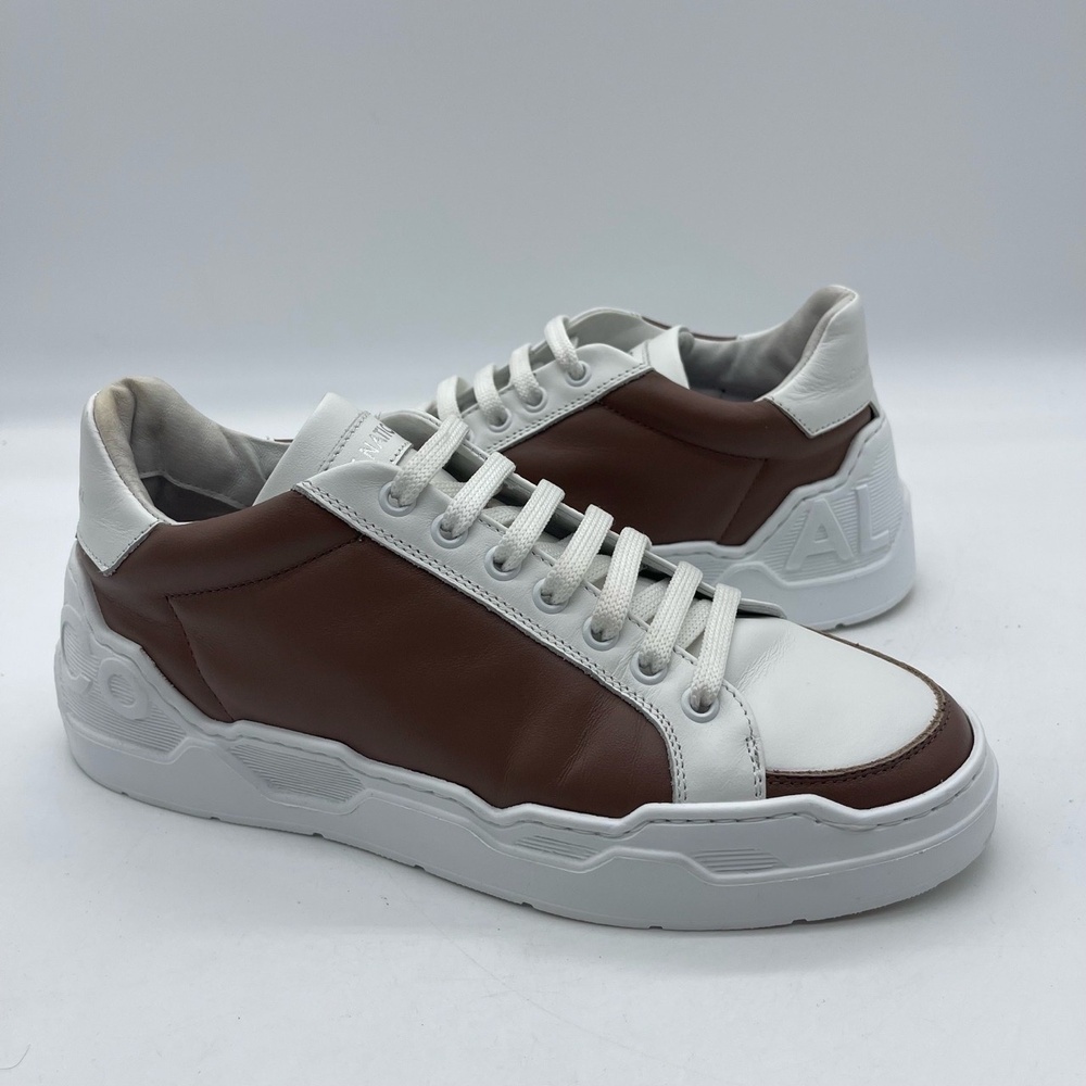 Costume National 76036 Size EU 39 Men 6.5‎ / Womens 8 Shoes Brown White Sneakers